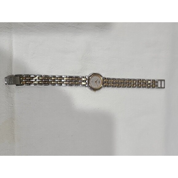 Citizen Quartz Silver Gold Tone Women Vintage Bracelet Watch 2250-899415 main image 9